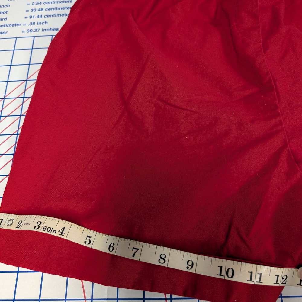 Vintage Maternity Dividends Red and White Striped Top with Dan Howard Red Shorts - Picture 15 of 16